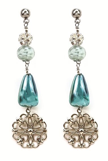 Orecchini Antica Murrina Venezia Donna Nivis in Acciaio chirurgico (316L) OL5NAI2659 - OL5NAI2659